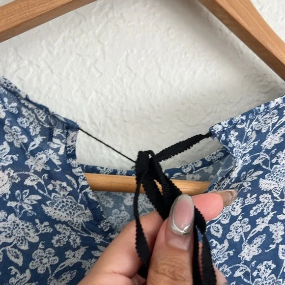 Doen Romina XS Blue Floral Women's Dress - Picture 4 of 8